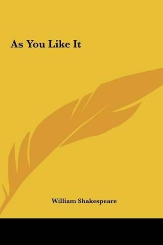 Cover image for As You Like It
