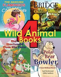 Cover image for 4 Wild Animal Books for Kids