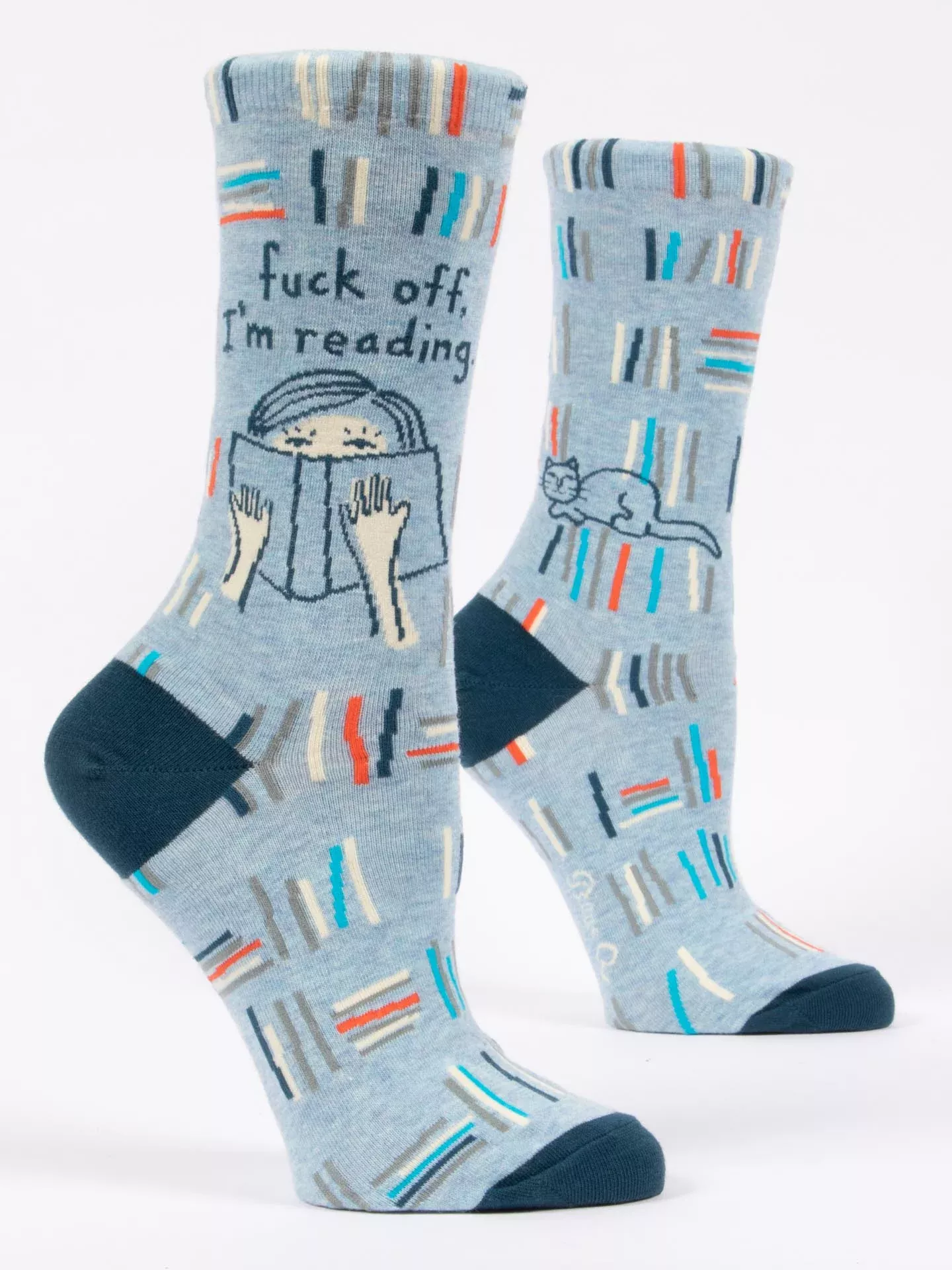 Fuck Off I'm Reading Crew Socks