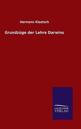 Cover image for Grundzuge der Lehre Darwins