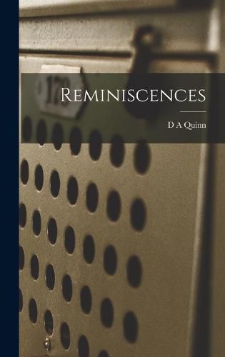 Cover image for Reminiscences