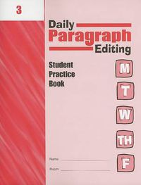 Cover image for Daily Paragraph Editing, Grade 3 Student Edition Workbook (5-Pack)