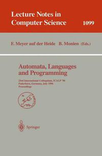 Cover image for Automata, Languages and Programming: 23rd International Colloquium, ICALP '96, Paderborn, Germany, July 8-12, 1996. Proceedings