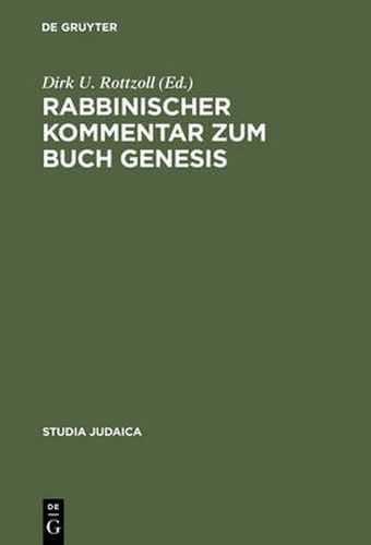 Cover image for Rabbinischer Kommentar zum Buch Genesis