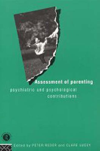 Cover image for Assessment of Parenting: Psychiatric and Psychological Contributions