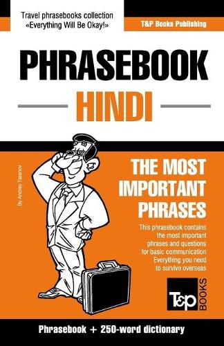 Cover image for English-Hindi phrasebook and 250-word mini dictionary