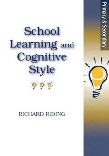 Cover image for School Learning and Cognitive Styles