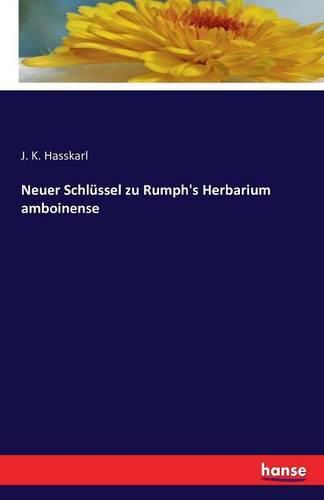 Cover image for Neuer Schlussel zu Rumph's Herbarium amboinense