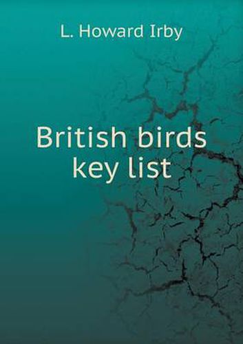 Cover image for British birds key list