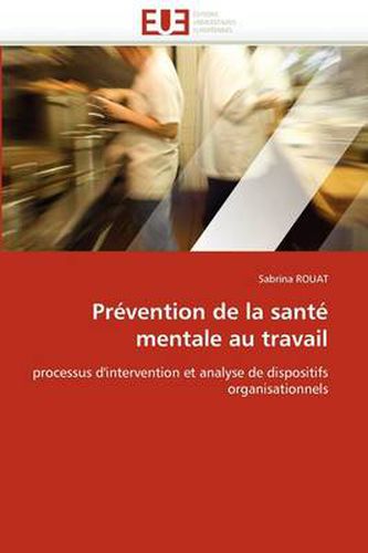 Cover image for PR Vention de La Sant Mentale Au Travail