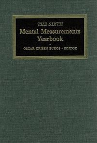 Cover image for The Sixth Mental Measurements Yearbook