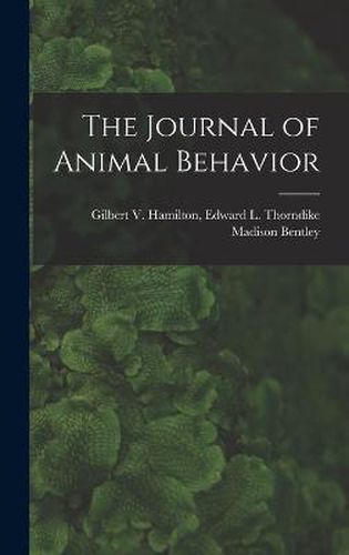 Cover image for The Journal of Animal Behavior