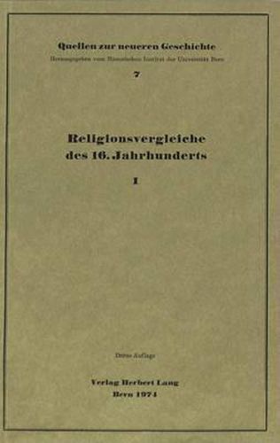 Cover image for Religionsvergleiche Des 16. Jahrhunderts I