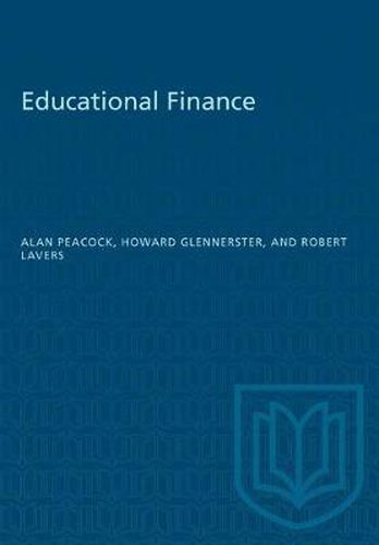 Cover image for Educational Finance: Its Sources and Uses in the United Kingdom