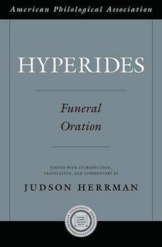 Cover image for Hyperides: Funeral Oration