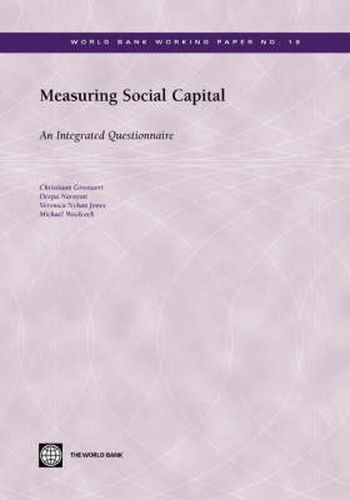 Cover image for Measuring Social Capital: An Integrated Questionnaire