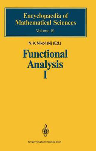 Cover image for Functional Analysis I: Linear Functional Analysis