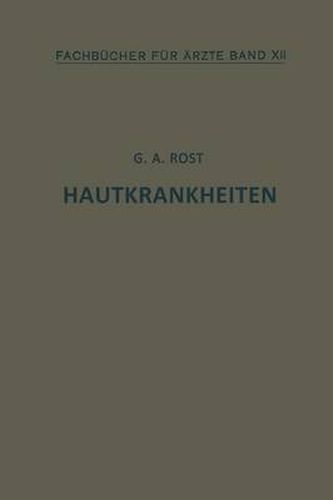 Cover image for Hautkrankheiten: Band XII