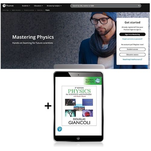Cover image for AUS Pearson Mastering Physics with Pearson eText - Instant Access - for Physics for Scientists & Engineers with Modern Physics, Global Edition