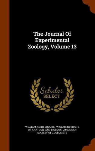 Cover image for The Journal of Experimental Zoology, Volume 13