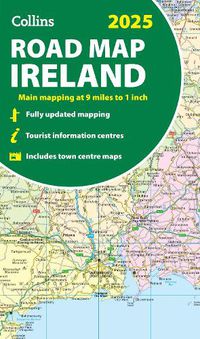 Cover image for 2025 Collins Road Map of Ireland