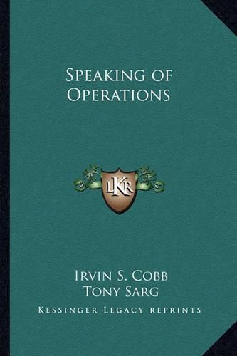 Cover image for Speaking of Operations