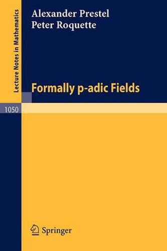 Cover image for Formally p-adic Fields