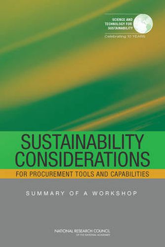 Cover image for Sustainability Considerations for Procurement Tools and Capabilities: Summary of a Workshop