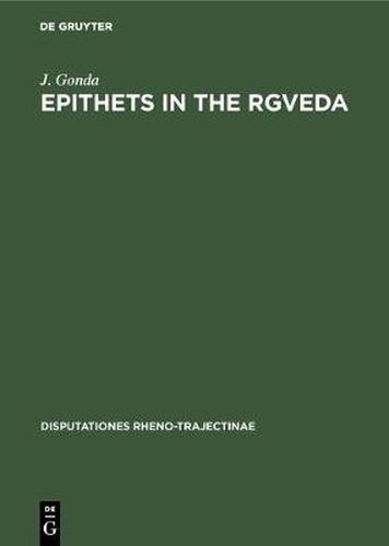 Cover image for Epithets in the Rgveda