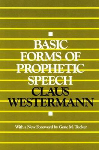 Cover image for Basic Forms of Prophetic Speech