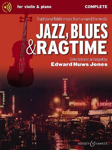 Cover image for Jazz, Blues and Ragtime: Traditional Fiddle Music from Around the World