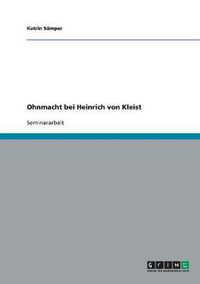 Cover image for Ohnmacht bei Heinrich von Kleist