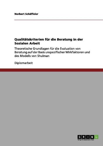 Cover image for Qualit tskriterien F r Die Beratung in Der Sozialen Arbeit