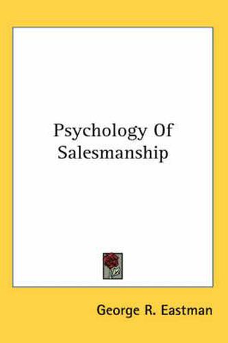 Cover image for Psychology of Salesmanship