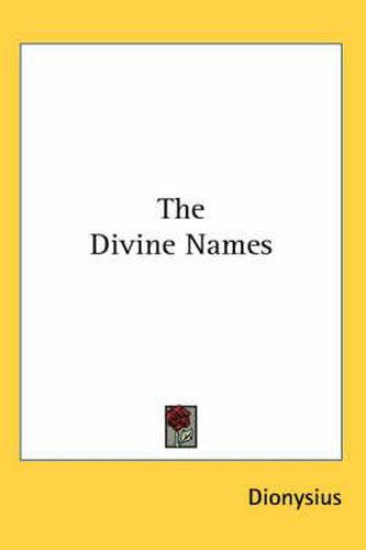 Cover image for The Divine Names
