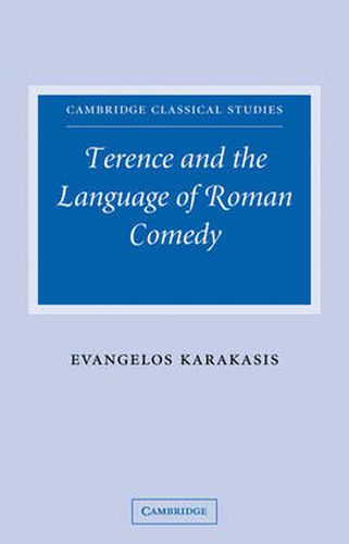 Cover image for Terence and the Language of Roman Comedy