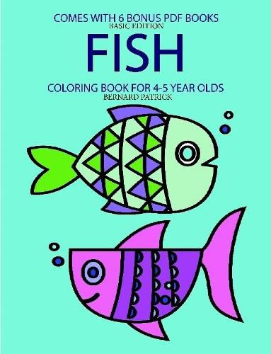 Cover image for Coloring Book for 4-5 Year Olds (Fish)