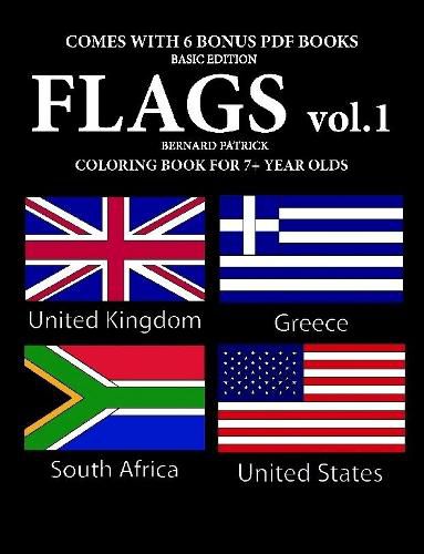 Cover image for Coloring Books for 7+ Year Olds (Flags Volume 1)