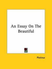 Cover image for An Essay on the Beautiful