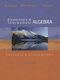 Cover image for Elementary and Intermediate Algebra: Concepts and Applications, Plus Mylab Math/Mylab Statistics -- Access Card Package