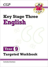 Cover image for New KS3 English Year 9 Targeted Workbook (with answers)