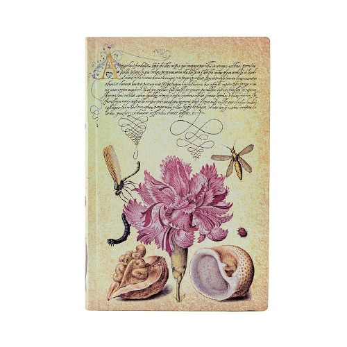 Cover image for Pink Carnation (Mira Botanica) Mini Lined Softcover Flexi Journal (Elastic Band Closure)