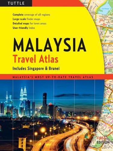 Cover image for Malaysia Travel Atlas: includes Singapore & Brunei