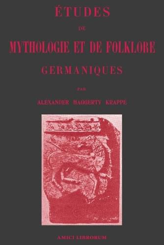 Cover image for Etudes de Mythologie et de Folklore germaniques