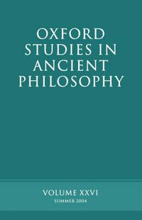 Cover image for Oxford Studies in Ancient Philosophy