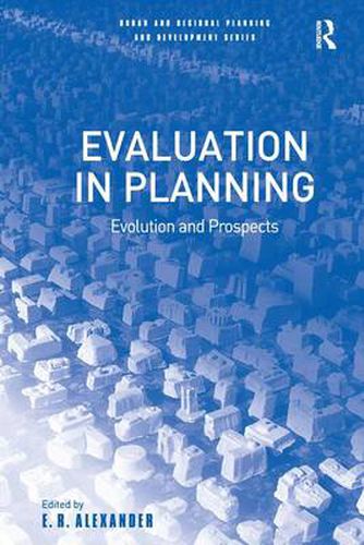 Cover image for Evaluation in Planning: Evolution and Prospects