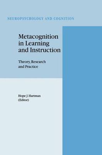 Cover image for Metacognition in Learning and Instruction: Theory, Research and Practice