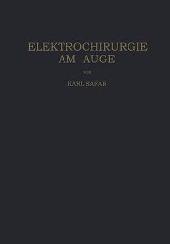 Cover image for Elektrochirurgie am Auge