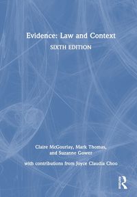 Cover image for Evidence: Law and Context