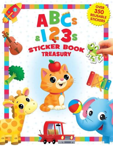 Cover image for Abc's & 123's Sticker Book Treasury